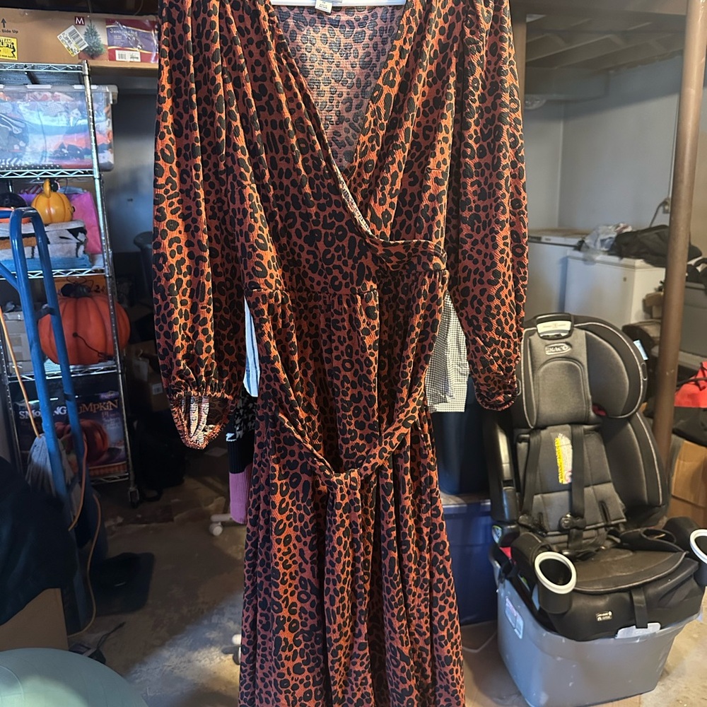 Leopard Print  Dress